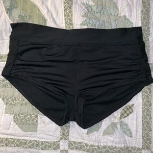 Black high waisted bikini bottoms